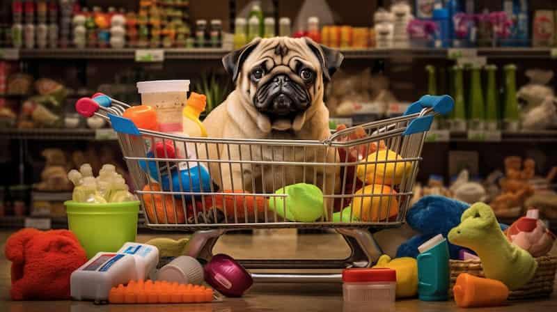 An Image That Captures The Joy Of A Dog Sitting In A Shopping Cart At Wegmans 2